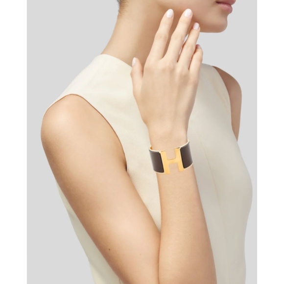 HERMÈS Clic Clac H XL Enamel Bracelet - Picture 4 of 7